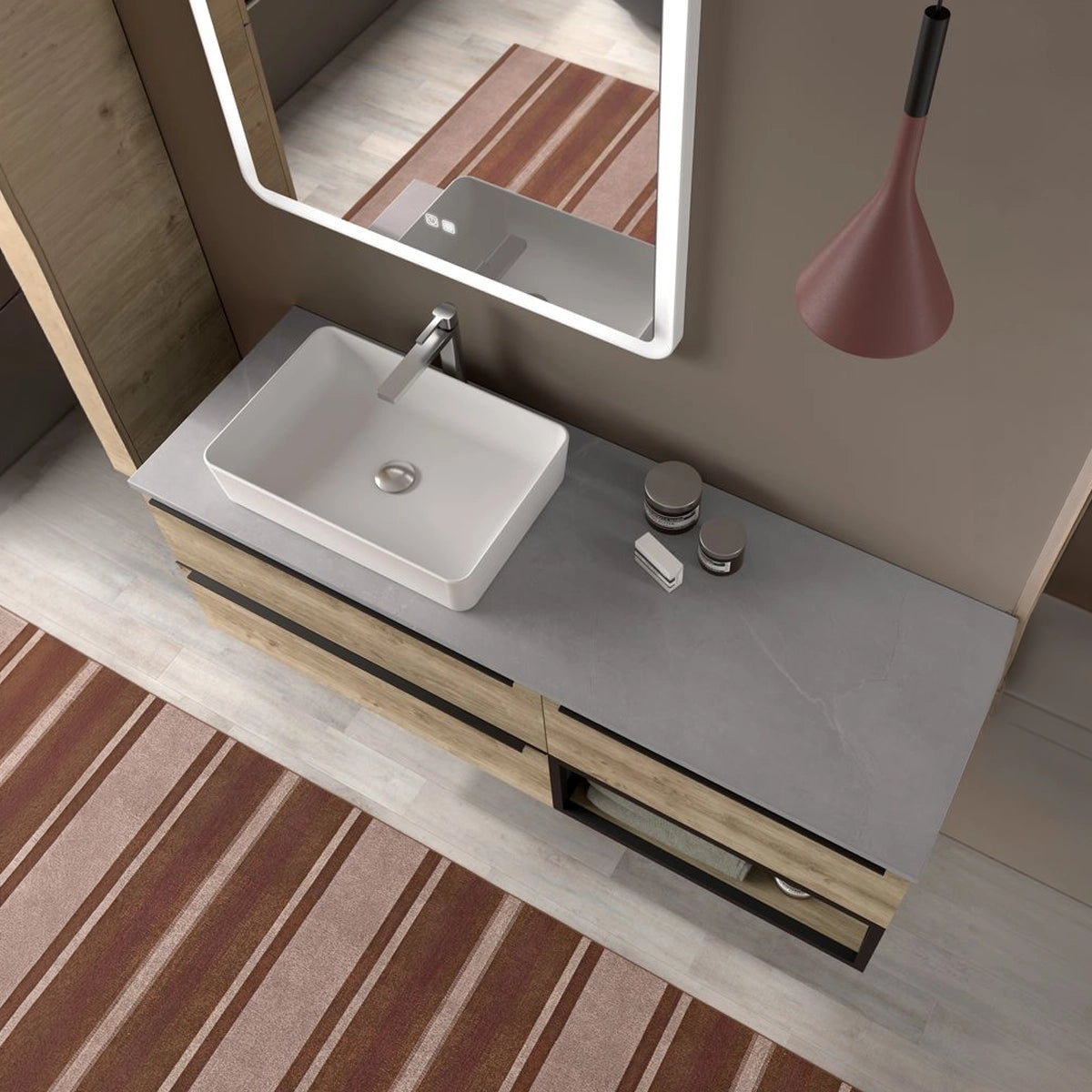 Encimera lavabo sobre mueble Mytho