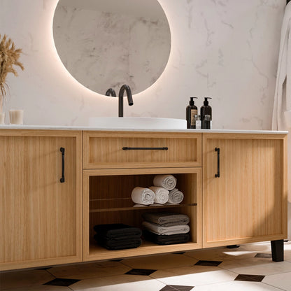 Tirador mueble negro Suez