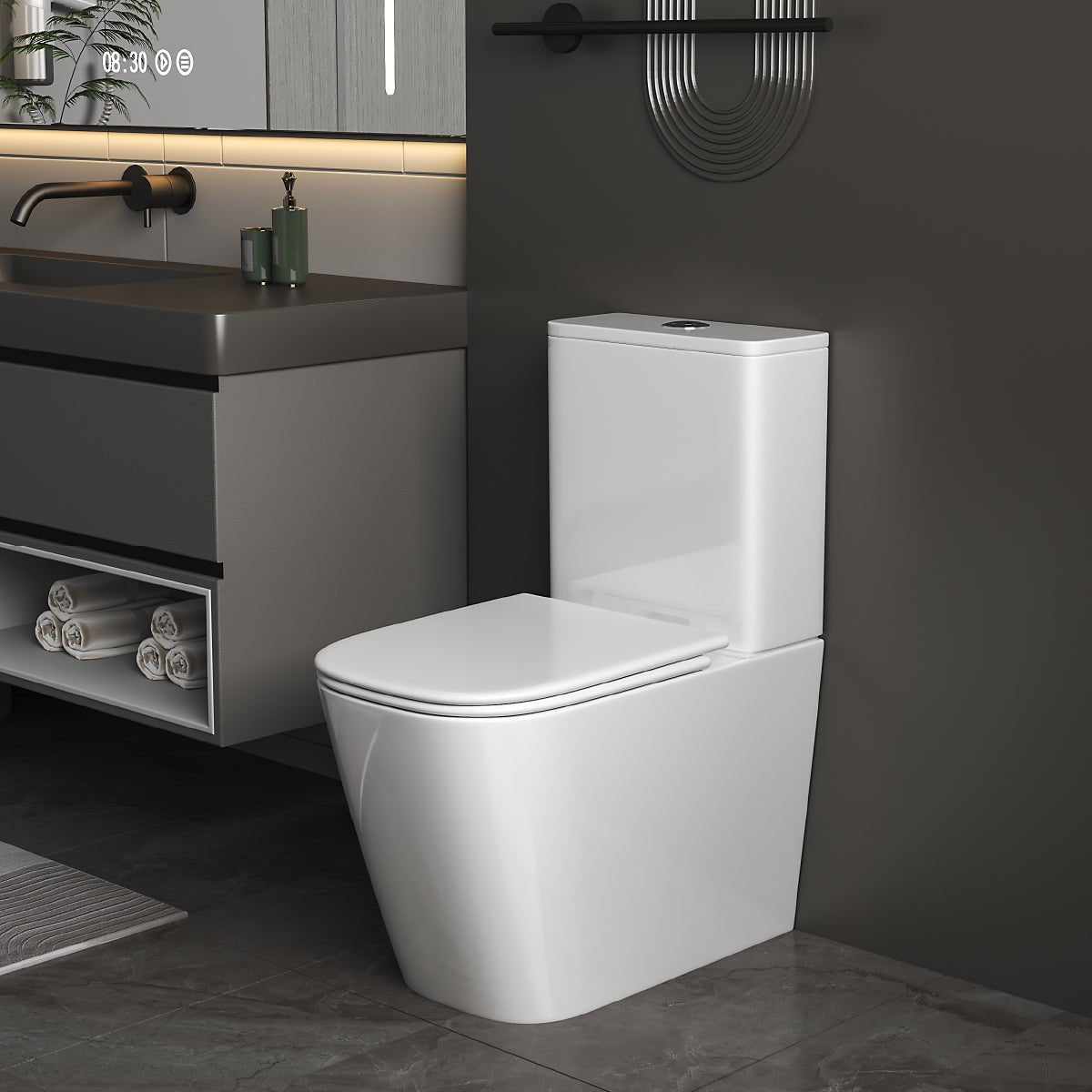 Inodoro adosado a pared Shiro - Thebath
