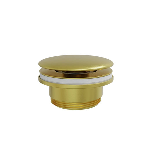 Válvula click-clack oro cepillado para lavabo