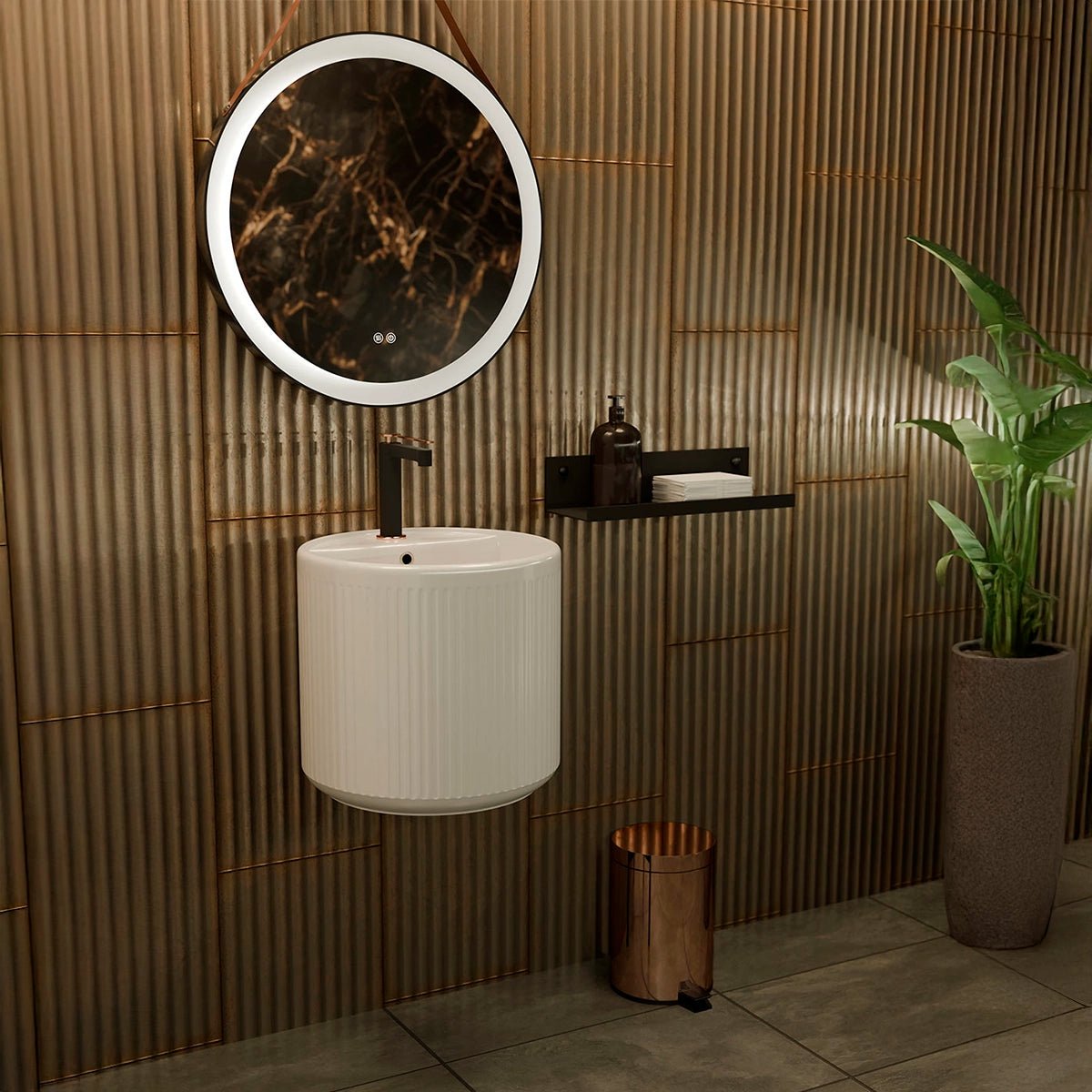 Lavabo moderno suspendido Beca - Thebath