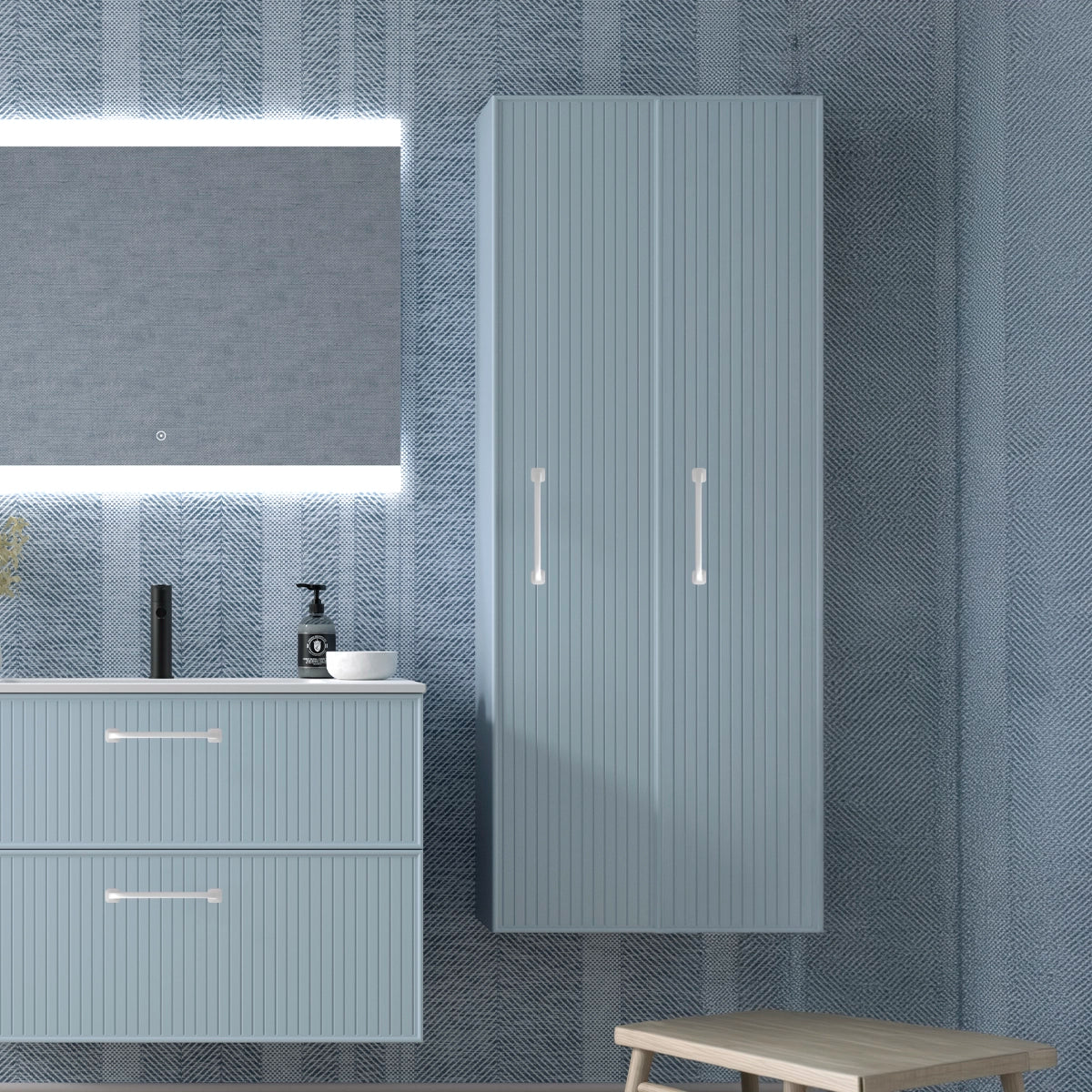 Armario para baño Blanca
