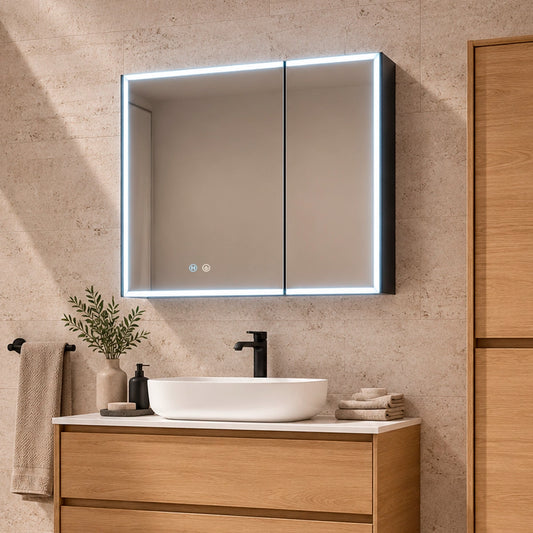 Camerino baño con espejo y luz Alaris