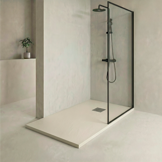 Plato de ducha en tonos beige Esencial