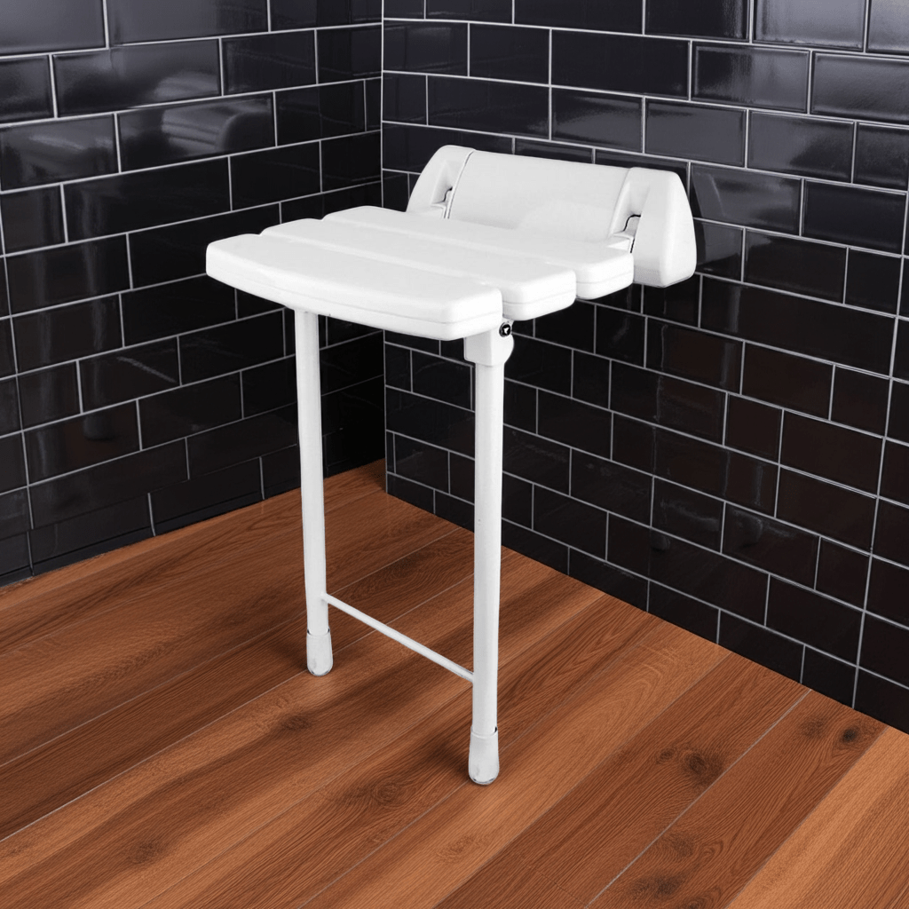 Asiento para ducha abatible con soporte - Thebath