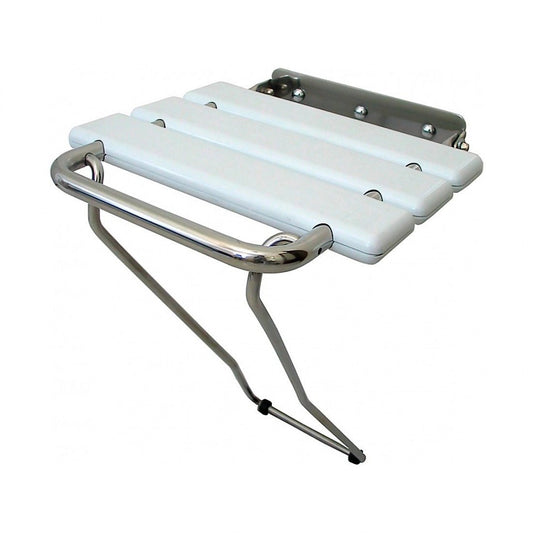 Asiento para ducha abatible con soporte y asa