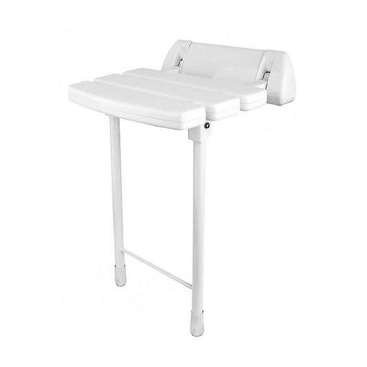 Asiento para ducha abatible con soporte