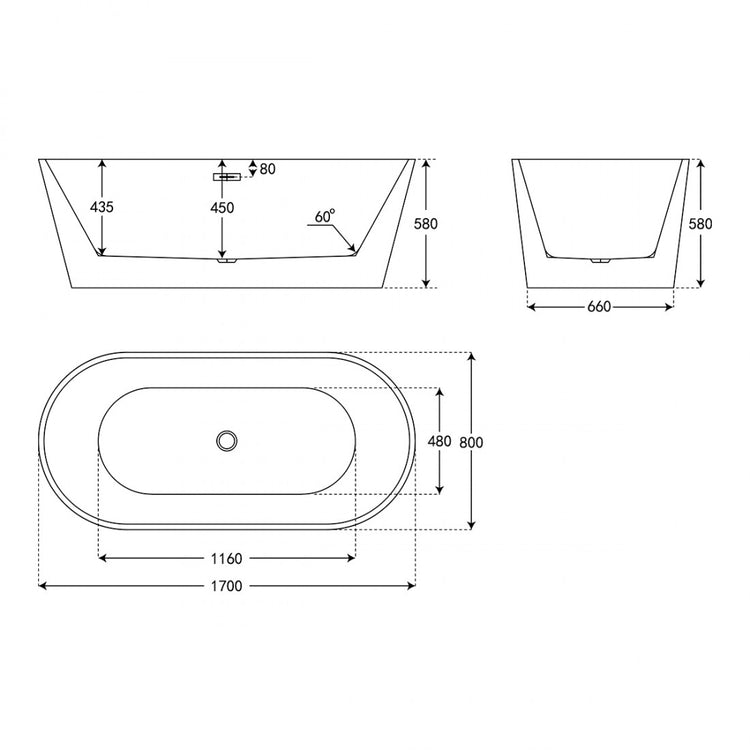 Bañera exenta Argos
