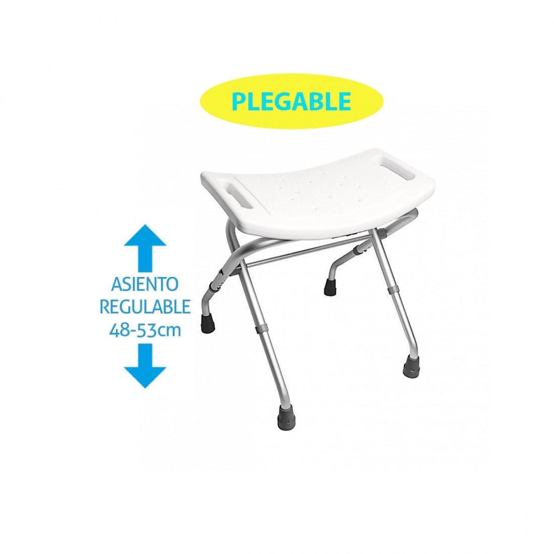 Banqueta para baño plegable
