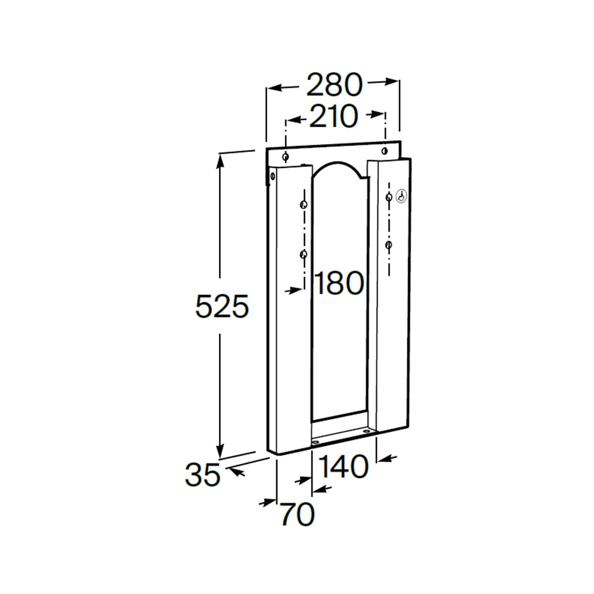 Bastidor bidé suspendido Roca In - Wall - The Bath