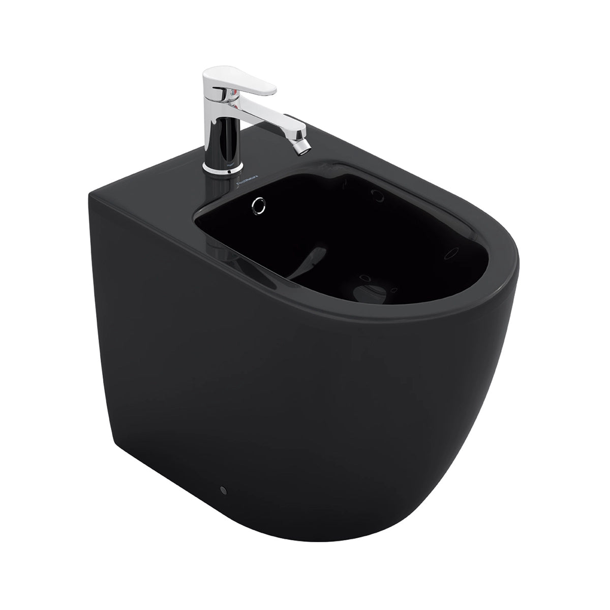Bidé a suelo negro brillo Verona - Thebath
