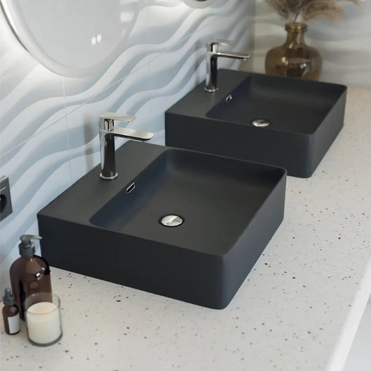 Lavamanos moderno negro Boston - Thebath