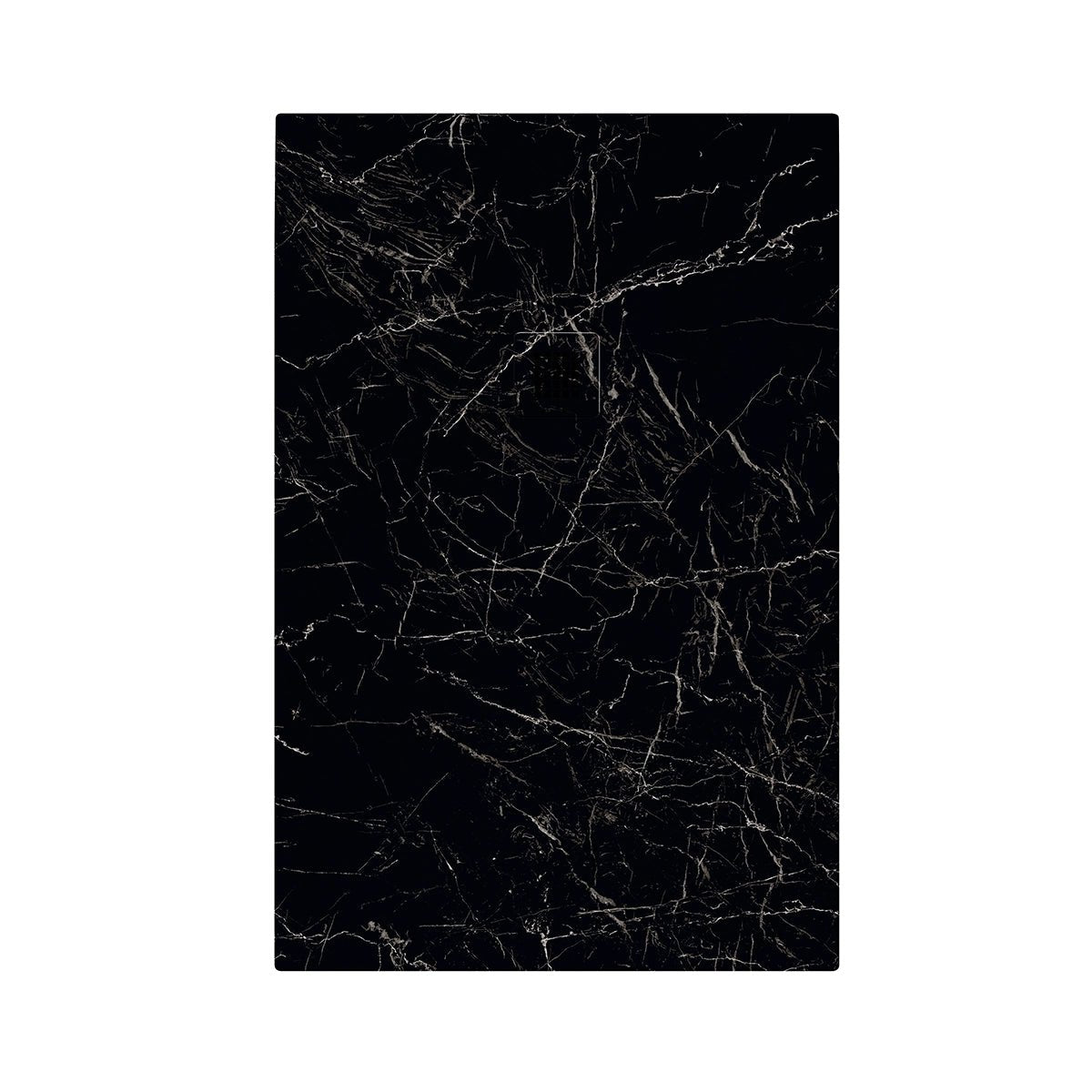Plato de ducha extraplano resina negro marmolado - Thebath