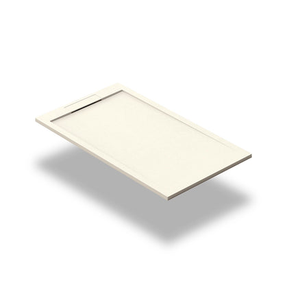 Plato de ducha resina textura pizarra Carnac - Thebath