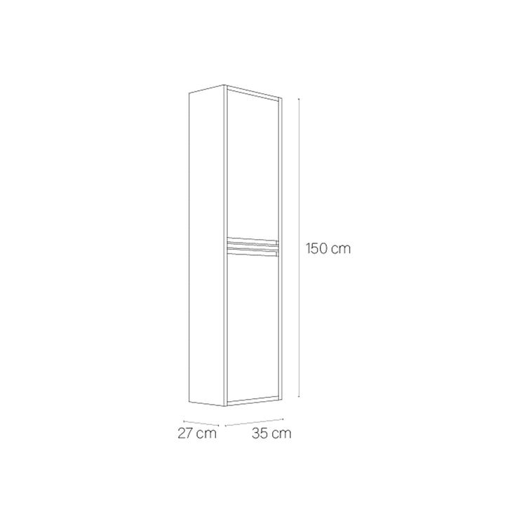 Columna baño moderna con estantes Slider