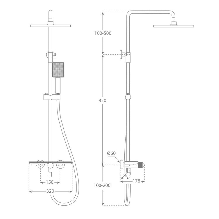 Columna de ducha Bequia