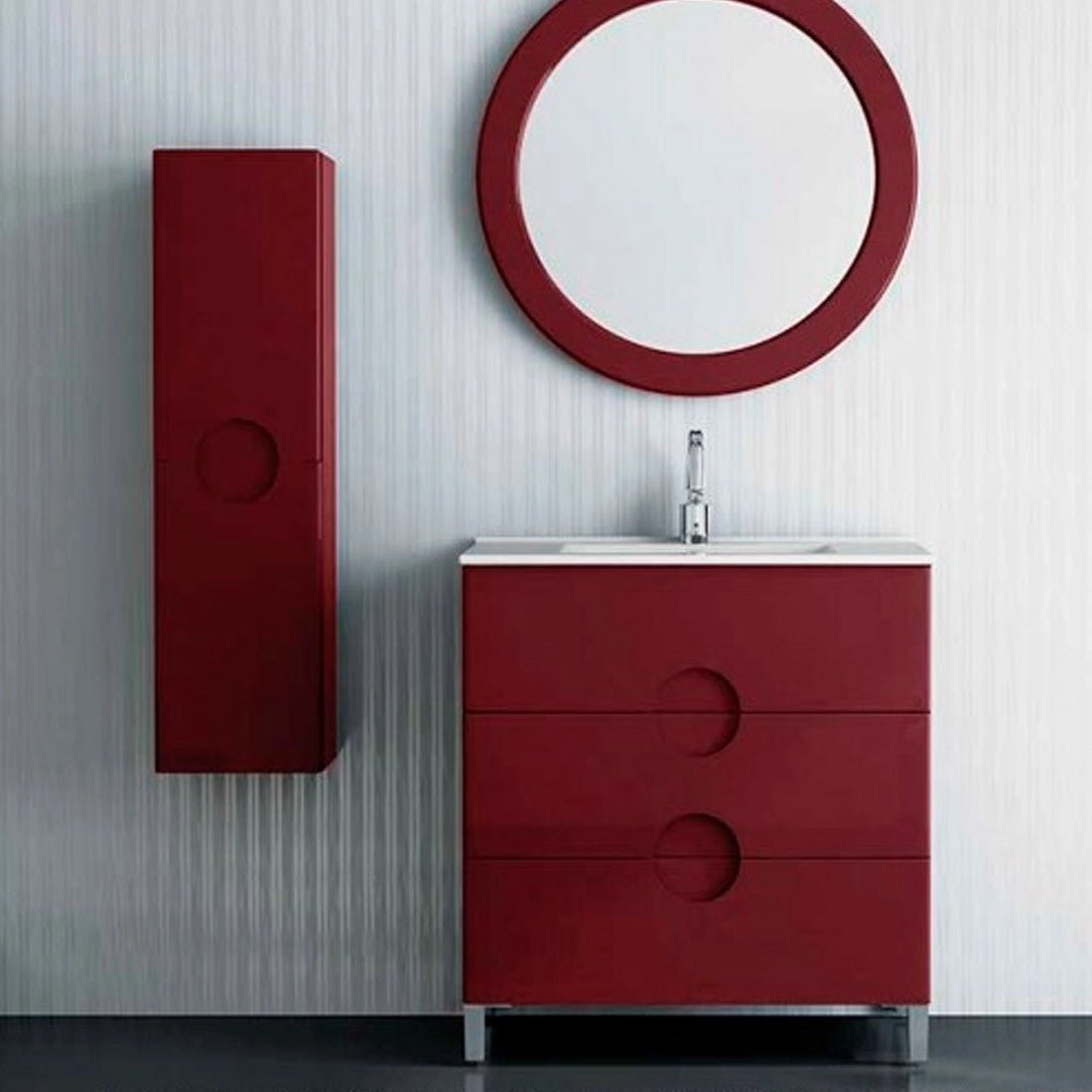 Columna de baño suspendida Circular