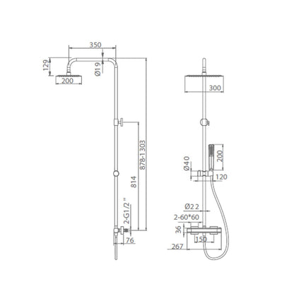 Columna de ducha Imex Toscana - The Bath