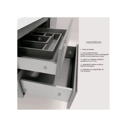 Conjunto de mueble ELE 120 Zaín
