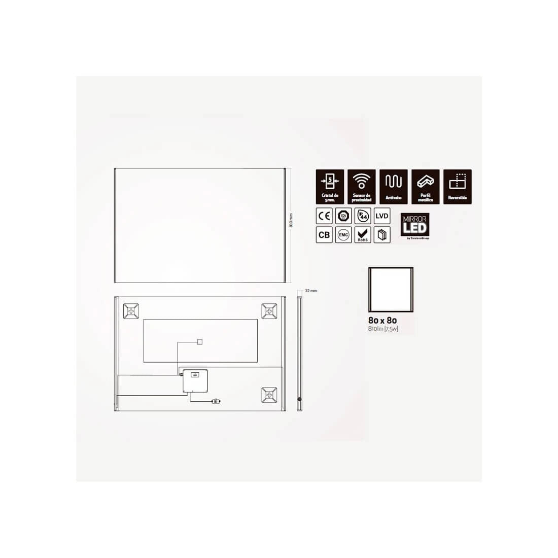 Conjunto de mueble ELE 120 Zaín