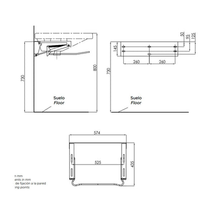 Conjunto Lavabo PMR Neumatico - Thebath