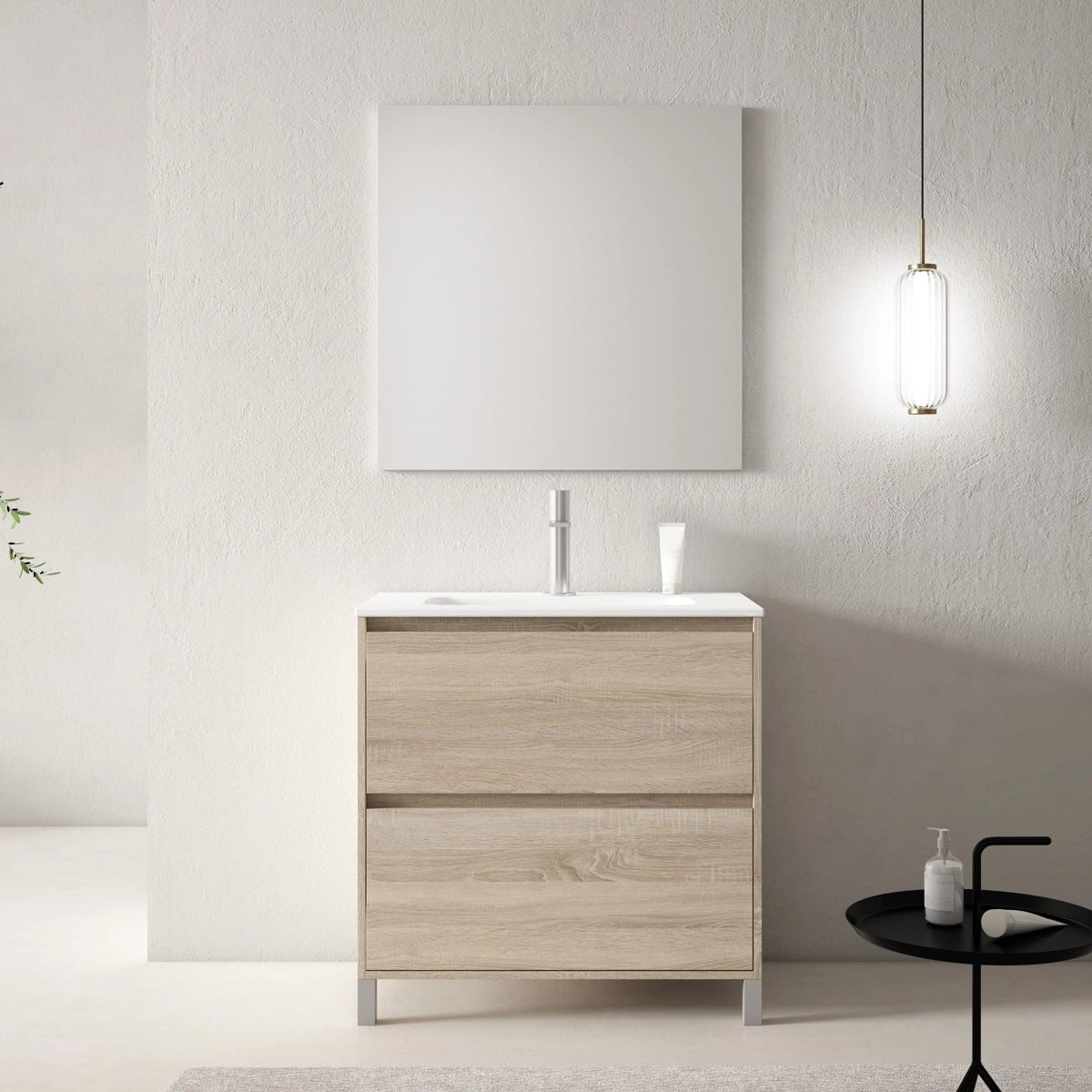 Conjunto mueble lavabo 1 seno Porto - The Bath