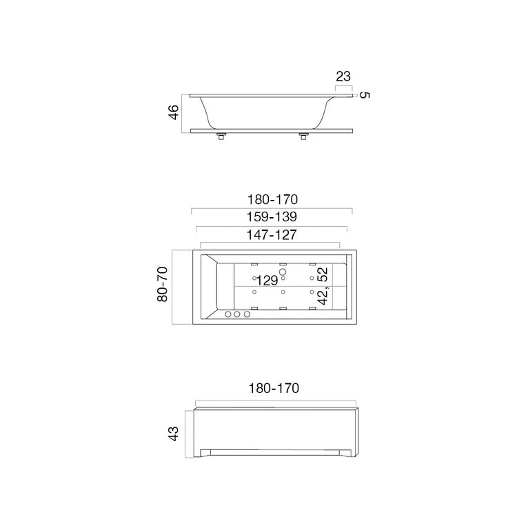 Bañera exenta Rectangle