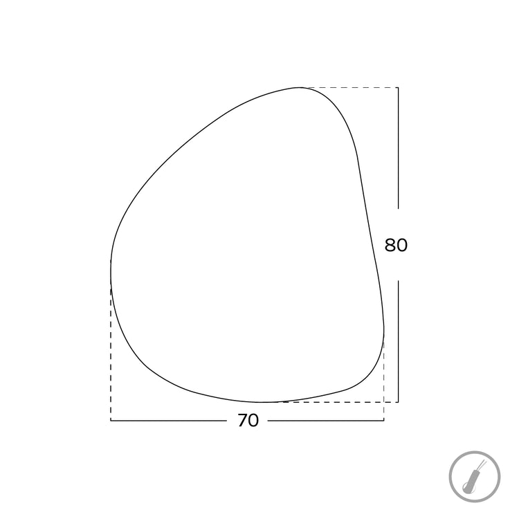 Espejo con forma irregular Altair