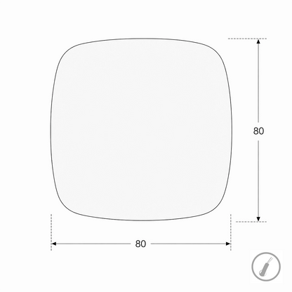 Espejo pared rectangular Apus Nol