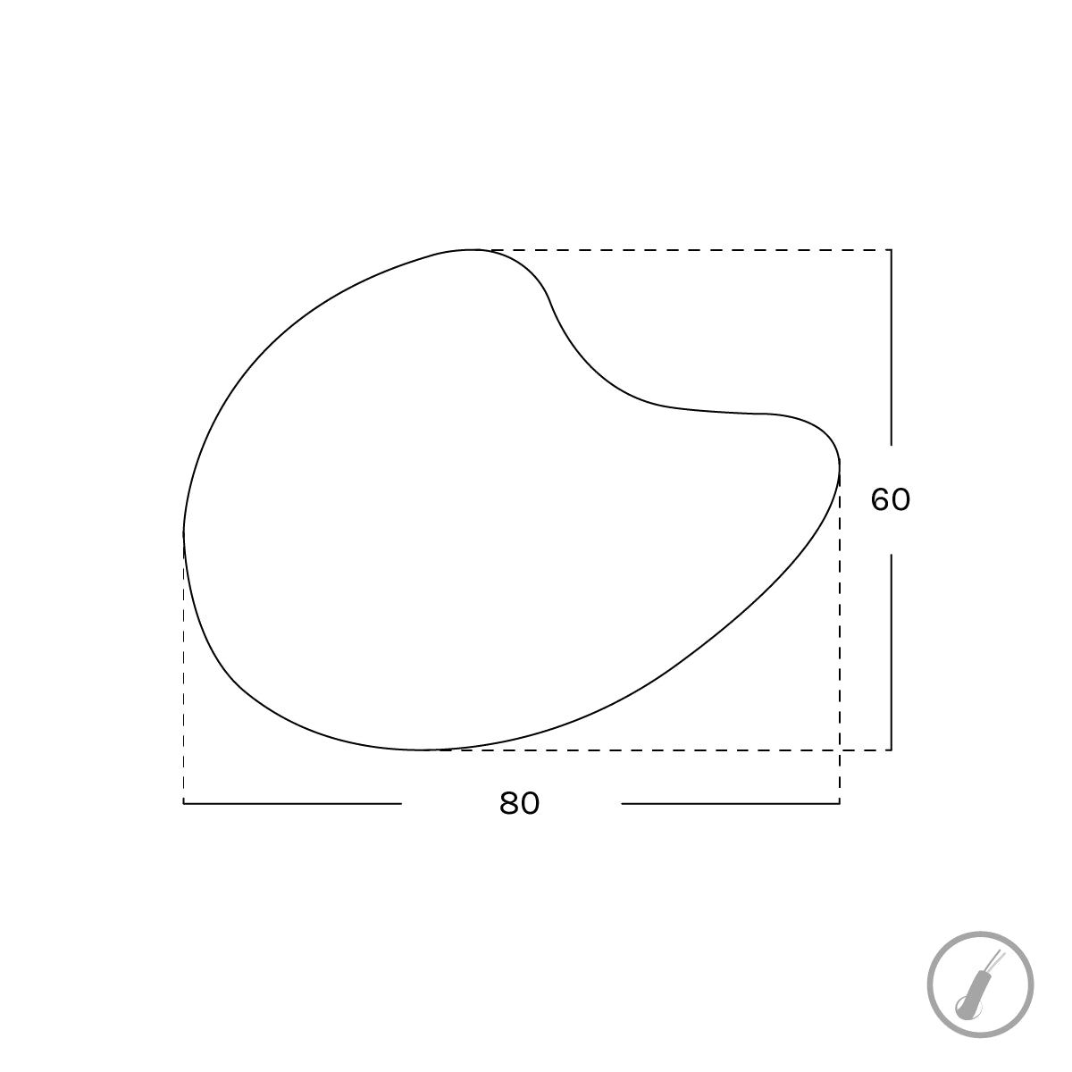 Espejo forma irregular Sira