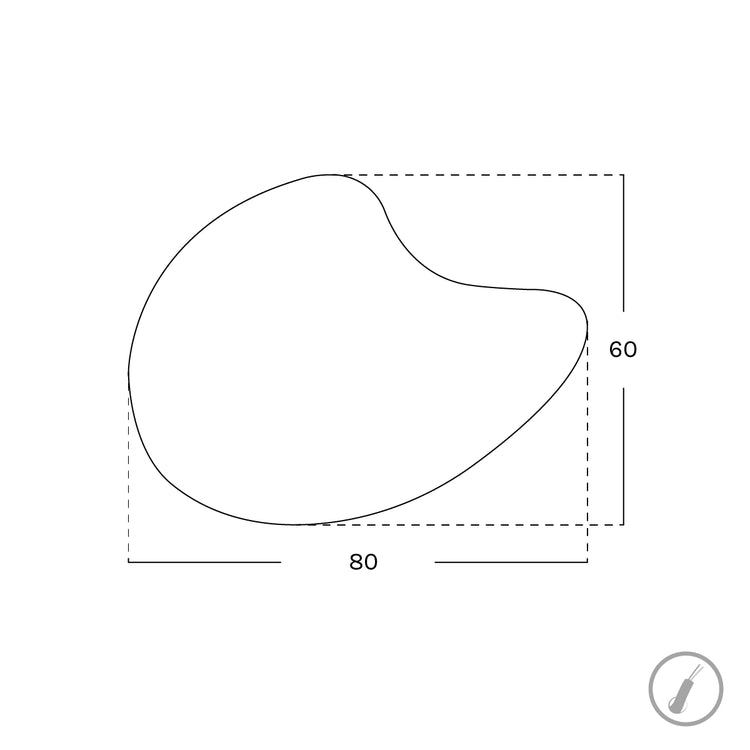 Espejo forma irregular Sira