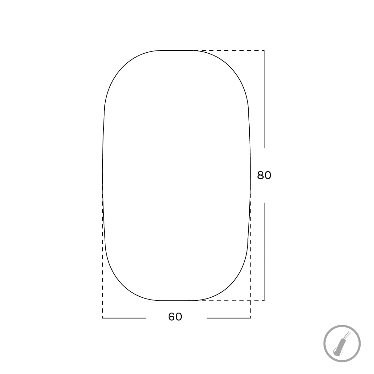 Espejo pared rectangular Apus Nol