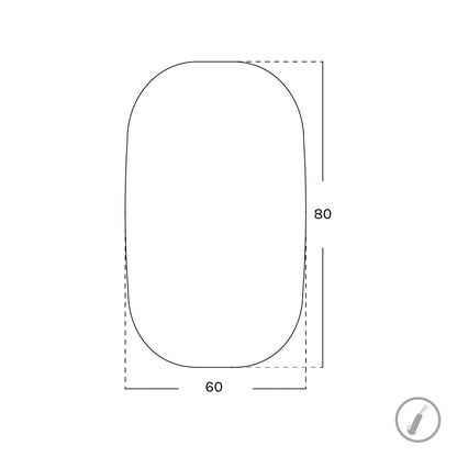 Espejo pared rectangular Apus Nol