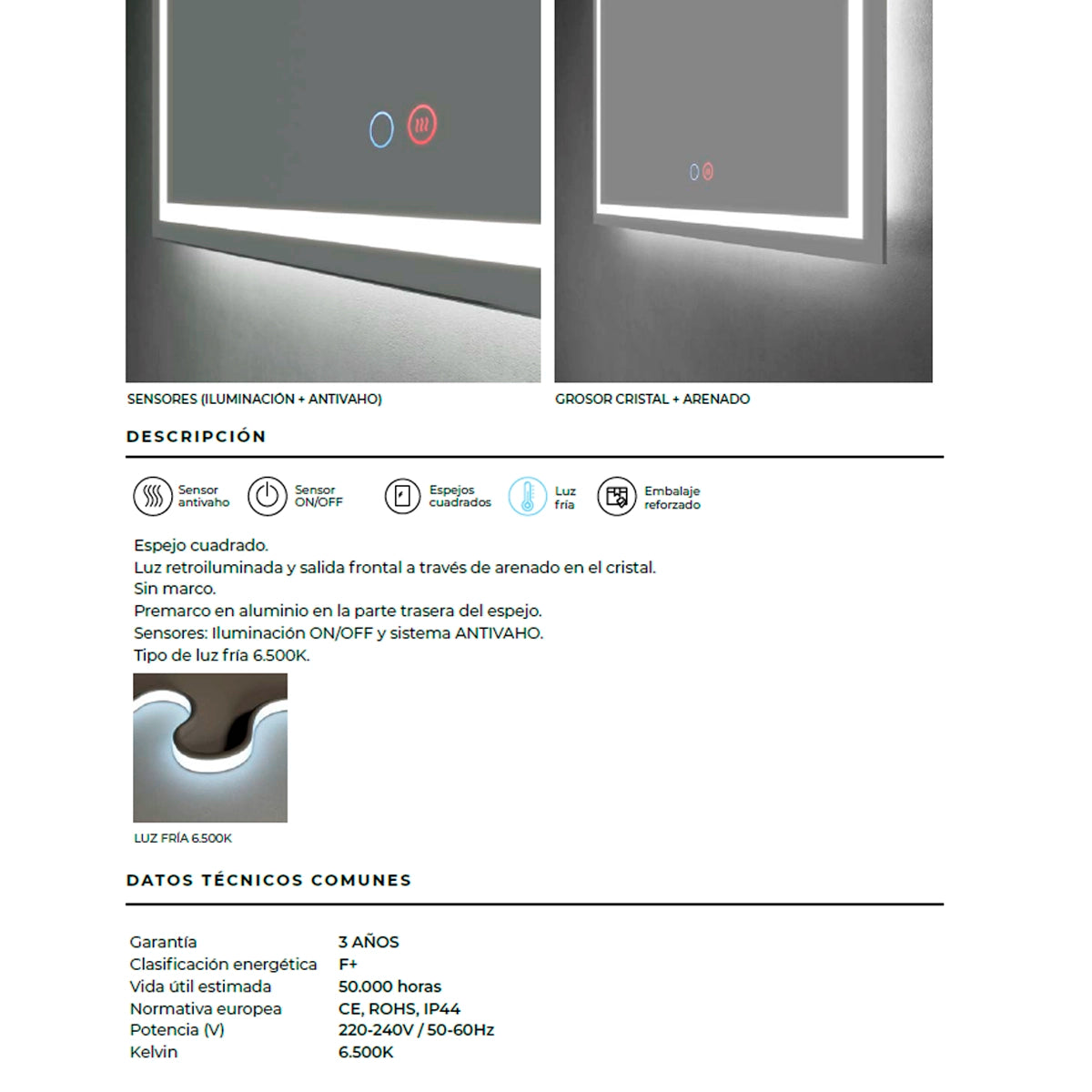 Espejo táctil Holanda