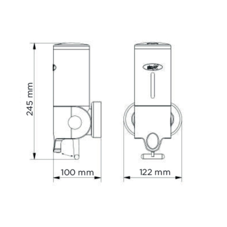 Dispensador de jabón INOX
