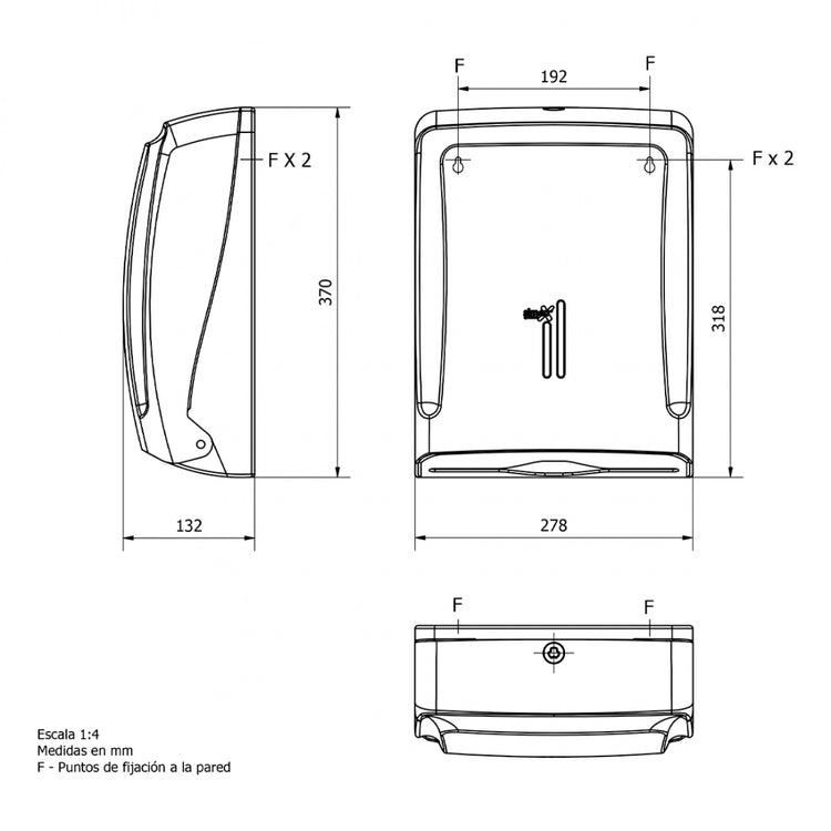 Dispensador de papel toalla