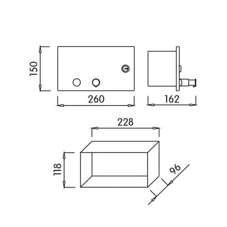 Dosificador Jabón Integrado
