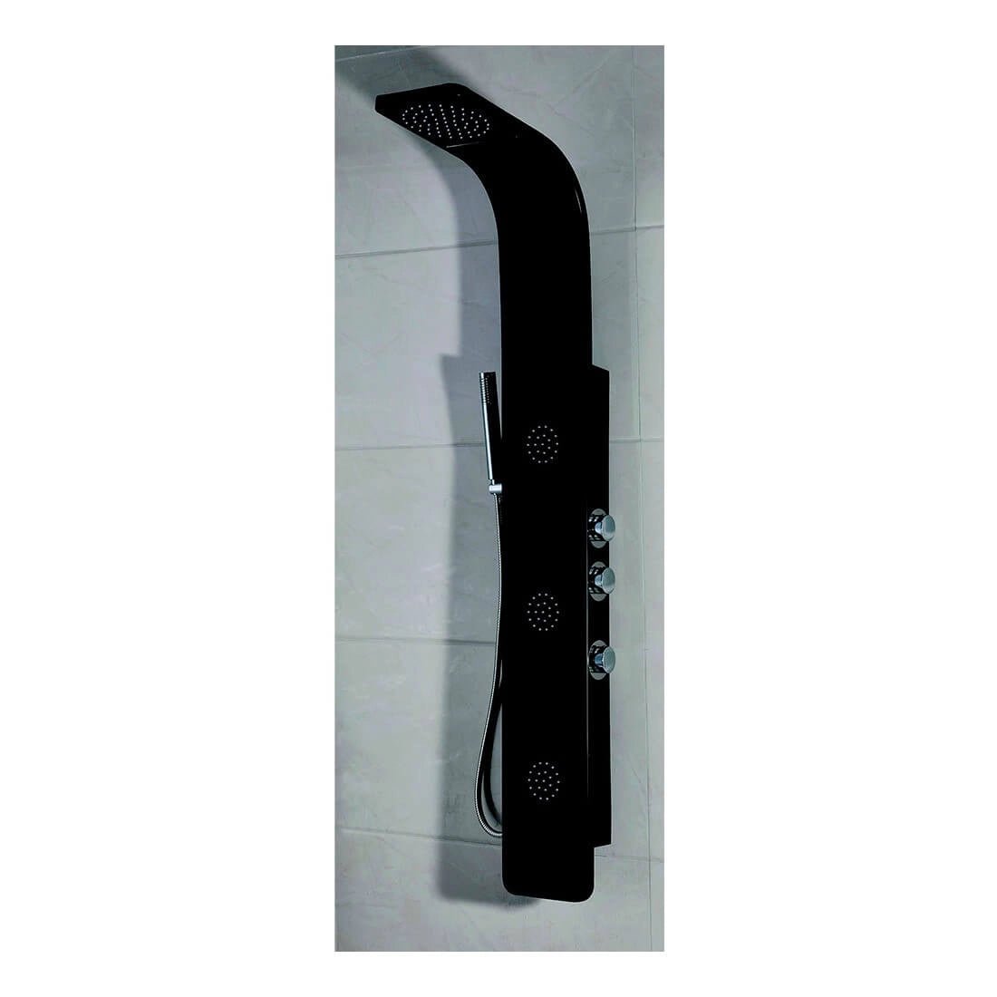 Ducha hidromasaje Noir negra