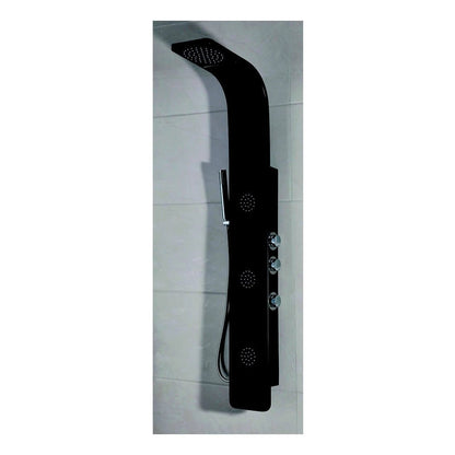 Ducha hidromasaje Noir negra