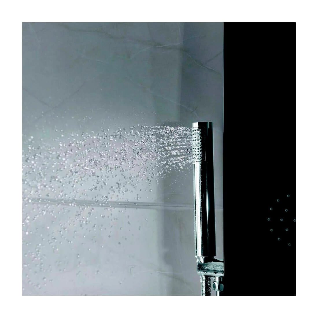 Ducha hidromasaje Noir negra