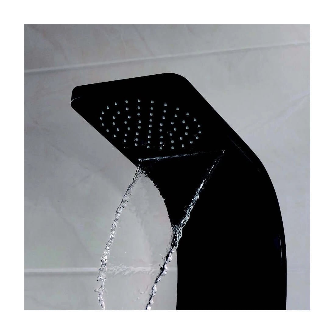 Ducha hidromasaje Noir negra