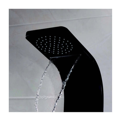 Ducha hidromasaje Noir negra