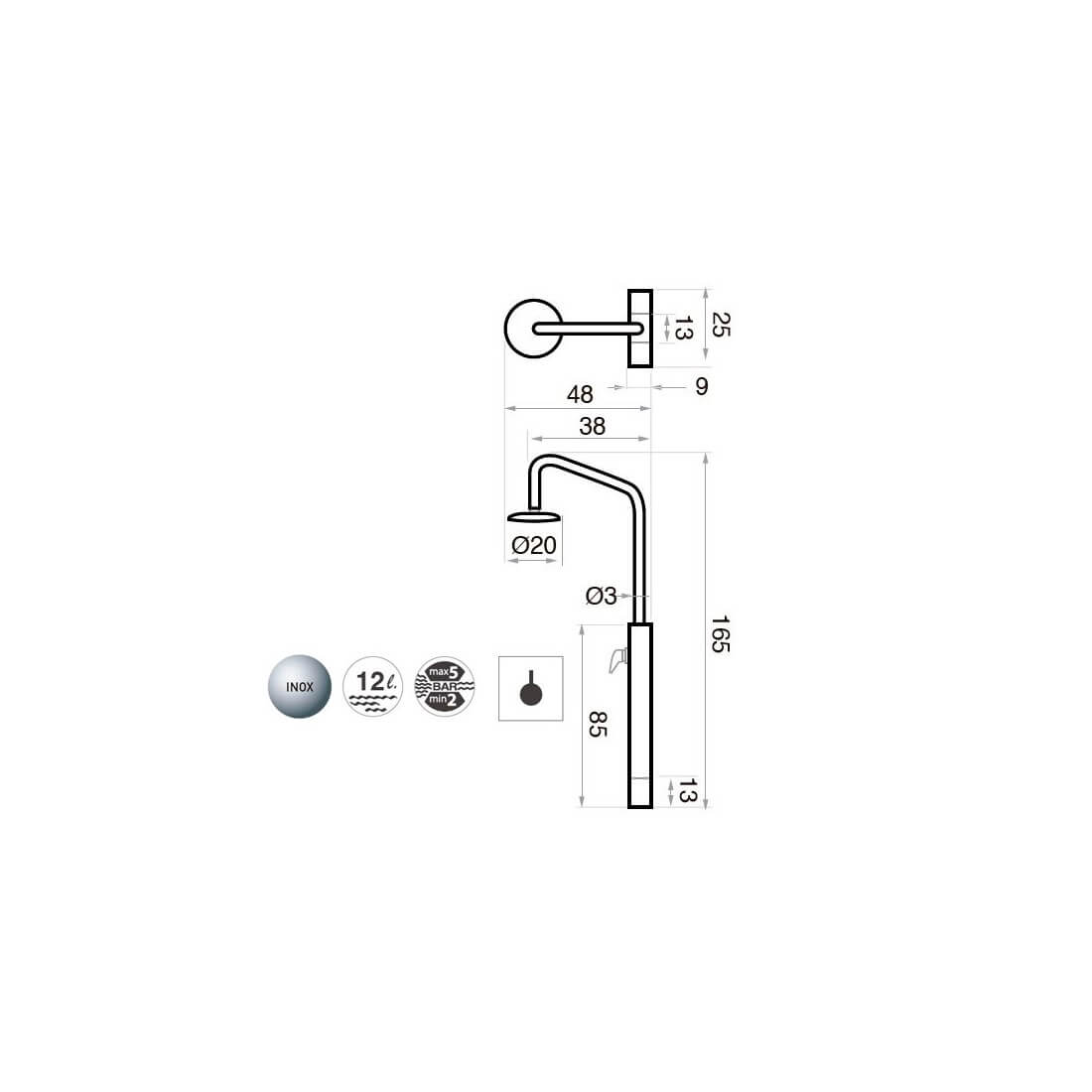 Ducha para piscina Bremen
