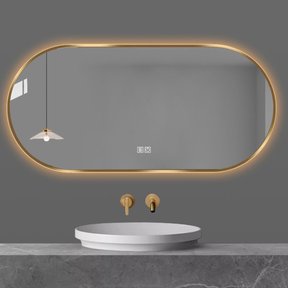Espejo de baño doble sensor Eneas