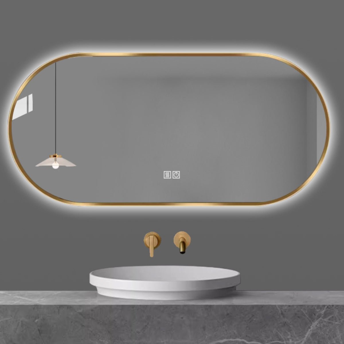 Espejo de baño doble sensor Eneas