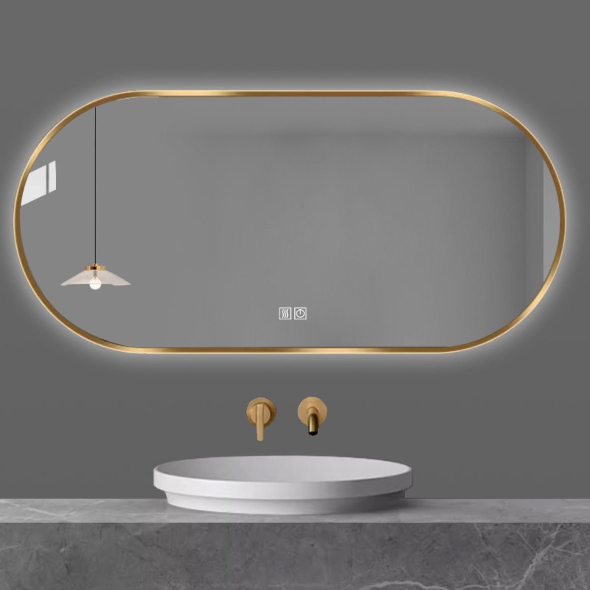 Espejo de baño doble sensor Eneas