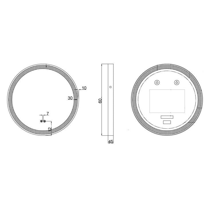 Espejo colgante Adriano