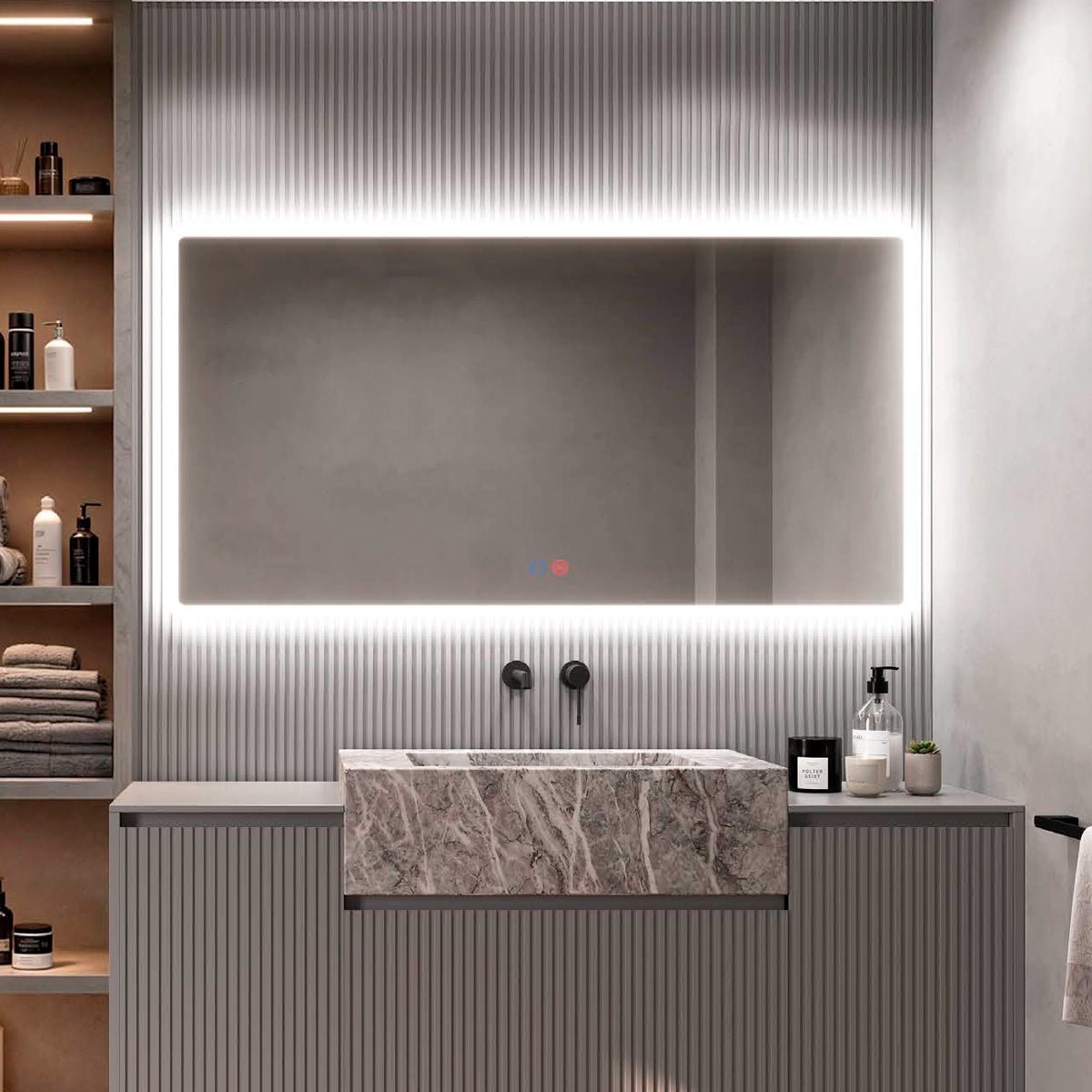 Espejo con cantos redondeados Praga - Thebath