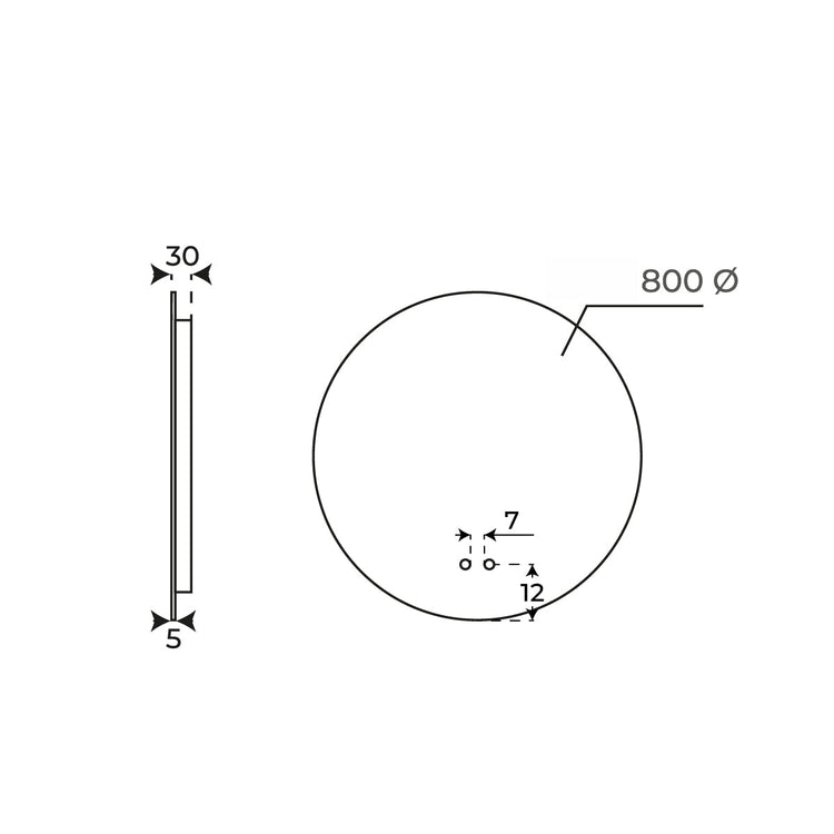 Espejo Dante 80cm Outlet