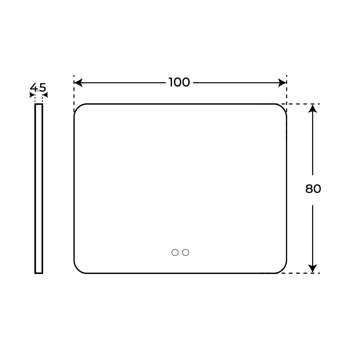 Espejo de baño con Luz Led Emma - The Bath